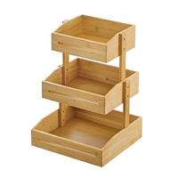 ALZATA BUFFET 2 PIANI BAMBOO CM.33X30 H.41 S0138 LEONE