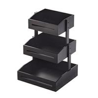 ALZATA BUFFET 2 PIANI BAMBOO CM.33X30 H.41 S0138.Z NERO LEONE