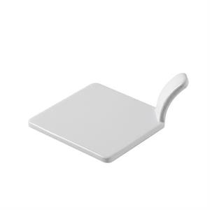 PIATTINO RIUTILIZZABILE QUADRO CM.8X8 H.4 ML1178 BIANCO MELAMINA