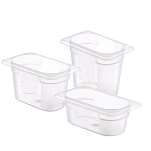 BACINELLA BASIC PP GN.1/9 SENZA COPERCHIO | H.6,5 - H.10 - H.15