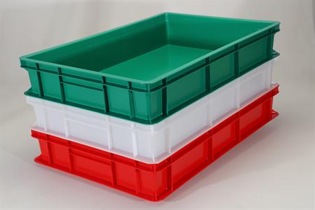 CASSETTA SERVICE PIENA 60X40X10 VERDE SOVRAPPONIBILE 1885HD1/V