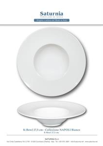PIATTO FONDO K-BOWL CM.27,5 INT.14  NAPOLI 04488#001 SATURNIA