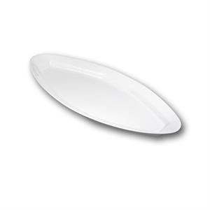 OVALE SAGOMATO CM.42X22 NAPOLI BIANCO 04001381 PORCELLANA SATURNIA