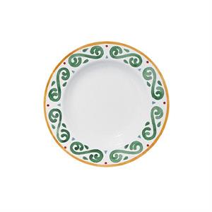 PIATTO FONDO CM.23 ISCHIA DEC.CAPRI 14003#Z76 PORCELLANA SATURNIA