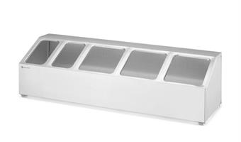 SUPPORTO 5 SCOMPARTI X GASTRONORM 820049 HENDI