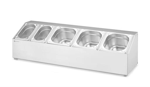 SUPPORTO 5 SCOMPARTI X GASTRONORM 820049 HENDI