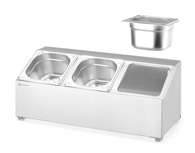 SUPPORTO 3 SCOMPARTI X GASTRONORM 820032 HENDI