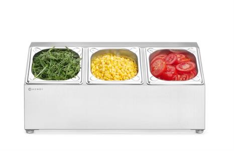 SUPPORTO 3 SCOMPARTI X GASTRONORM 820032 HENDI