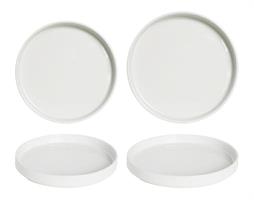 PIATTO PIANO BORDO IMPILABILE OSLO BIANCO | CM.20 - CM.28