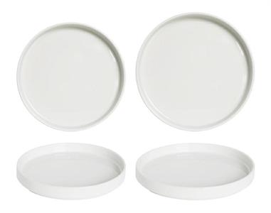 PIATTO PIANO BORDO IMPILABILE OSLO BIANCO | CM.20 - CM.28