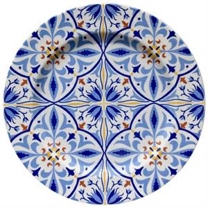 PIATTO ROTONDO CM.31 ISCHIA DEC.AMALFI 14017#Z22 PORCELLANA SATURNIA