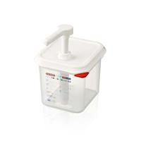 DOSATORE PER SALSE GN.1/6 LT.2,6 POMPA ML.10 03786 ARAVEN