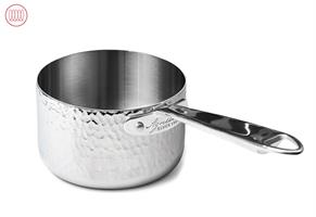 CASSERUOLA ALTA 1 MANICO ALUM105M ALUINOX MARTELLATO 3PLY | DA CM.16