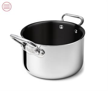 CASSERUOLA ALTA 2 MANICI ALUM04K ALUINOX ANTIADERENTE 2PLY |DA CM.16