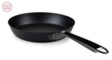 PADELLA 1 MANICO NERO PVD COFE111 FERRO NITRURATO | DA CM.20 A CM.32