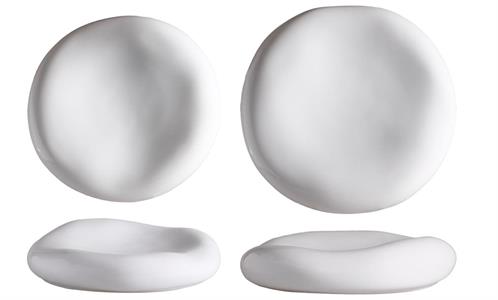 PIATTO CUSCINO STONE BIANCO STONEWARE | CM.16,5 - CM.23