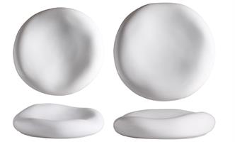 PIATTO CUSCINO STONE BIANCO STONEWARE | CM.16,5 - CM.23