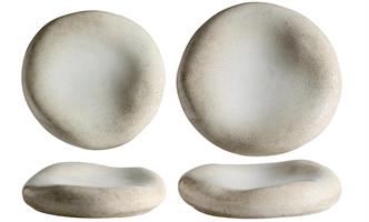 PIATTO CUSCINO STONE GRIGIO STONEWARE | CM.16,5 - CM.23