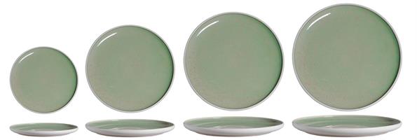 PIATTO PIANO SANDY VERDE STONEWARE | CM.15,5 - CM.20 - CM.27 - CM.30