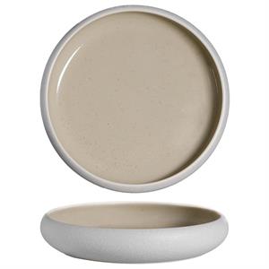 PIATTO FONDO CM.22 SANDY BEIGE B/HL100060 STONEWARE