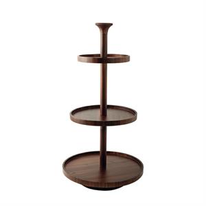 ALZATA 3 PIANI TONDA CM.50 H.95,2 ACACIA 68213-03 PADERNO