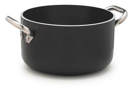 CASSERUOLA ALTA 2 MANICI CM.32 ALSA2104SSPI32 AL-BLACK 5MM