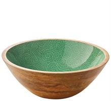 INSALATIERA BRUSH GREEN MANGO CM.30 H.11,5 080414 ZASSENHAUS