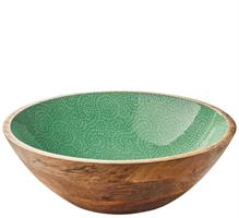 INSALATIERA BRUSH GREEN MANGO CM.35 H.12 080421 ZASSENHAUS