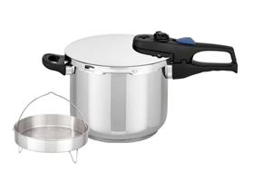 PENTOLA PRESSIONE PRAKTICA LT.6 DIAM.22 010559 CON CESTELLO VAPORE