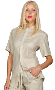 CAMICIA DETROIT UNISEX LINO M.CORTA 061716M | DALLA S ALLA XL