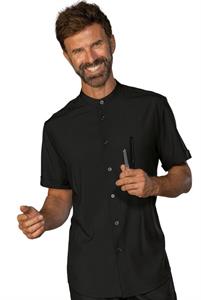 CAMICIA DETROIT STRETCH UNISEX NERA M.CORTA 061711M | DALLA S A XL