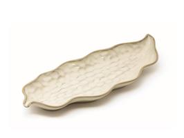KYPSELI PIATTO FOGLIA BEIGE 34,5X13  LKYP025BG373345