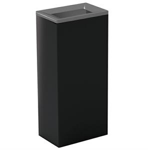 GETTACARTE BOB NERO C.COPERCHIO GRIGIO LT.60 CM.23X35 H.75 MEDIAL