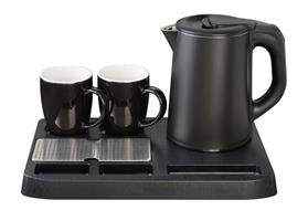 SET BOLLITORE LT.0,8 VASSOIO + 2 TAZZE NERO WK9102 EVA KAUFGUT