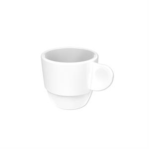 TAZZA CAFFE' BIANCO CL.8 SAN 6730-11 GOLD PLAST