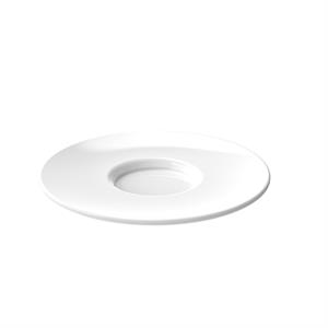 PIATTINO X TAZZA CAFFE' BIANCO CM.10,5 SAN 6732-11 GOLD PLAST