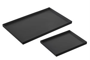 VASSOIO VENEZIA NERO GASTRONORM H.3 BORDO BASSO LEONE DECORAZIONI