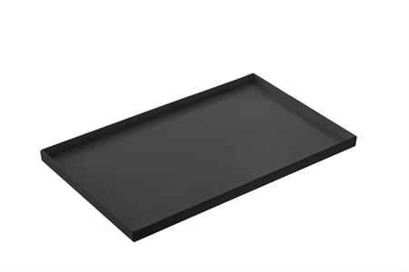 VASSOIO VENEZIA NERO GN.1/1 H.3 BORDO BASSO T8456.Z 53X32,5