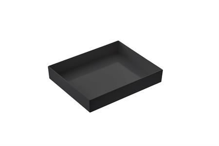 VASSOIO VENEZIA NERO GN.1/2 H.6 BORDO ALTO T8453.Z 32,5X26,5