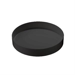 VASSOIO VENEZIA TONDO NERO CM.32 H.6 BORDO ALTO T8483.Z LEONE