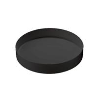 VASSOIO VENEZIA TONDO NERO CM.32 H.6 BORDO ALTO T8483.Z LEONE