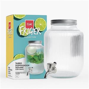 DISPENSER JAR RUBINETTO LT.4 SQUARE COK 147-0041 CEGECO