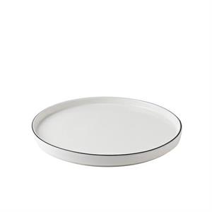 PIATTO PIANO IMPILABILE CM.25,5 FILO NERO F2376 TABLE TOP