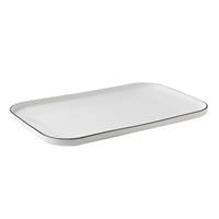 VASSOIO RETT.IMPILABILE CM.33X20 FILO NERO F2386 TABLE TOP