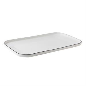 VASSOIO RETT.IMPILABILE CM.33X20 FILO NERO F2386 TABLE TOP