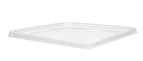 COPERCHIO QUADRO 23,5X23,5 870983 POLIPROPILENE TRASPARENTE HENDI