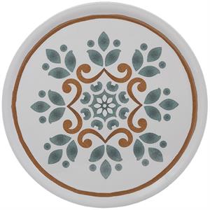 PIATTO PIZZA CM.33 NAPOLI CALLIOPE GIALLO/VERDE Z128 PORC.SATURNIA