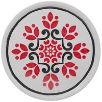 PIATTO PIZZA CM.33 NAPOLI CALLIOPE NERO/ROSSO Z125 PORC.SATURNIA