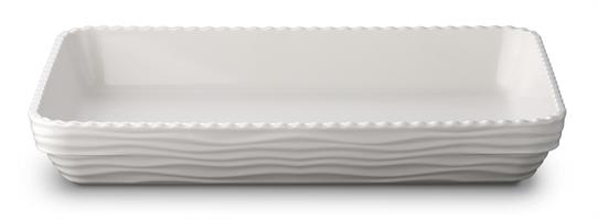 PIROFILA RETTANGOLARE 40X26X5,2   AVORIO 64004 ECOTOP