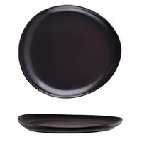 PIATTO PIANO NERO ALPHA CM.31 ALAR SILICE 176-0118 ALAR PORCELLANA